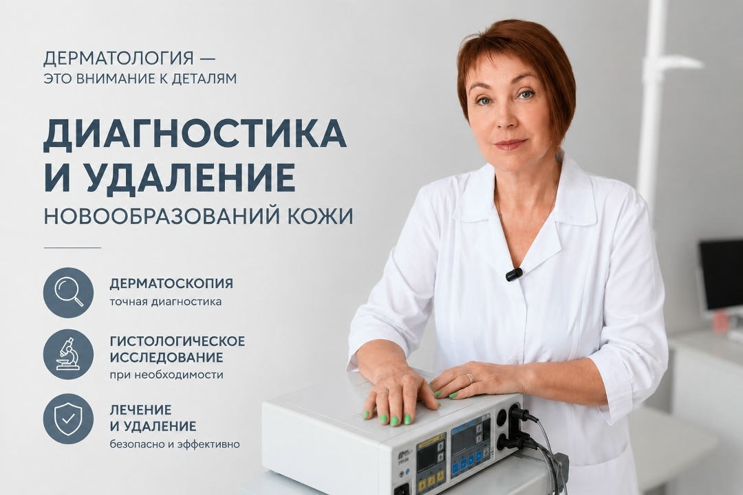 Не каждое новообразование кожи стоит просто удалять. Сначала — диагностика. В…