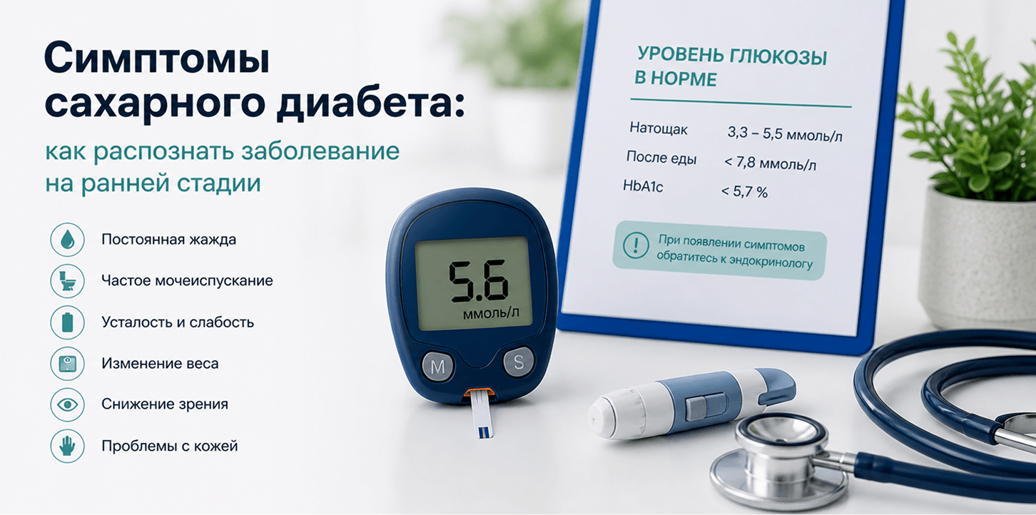 симптомы сахарного диабета
